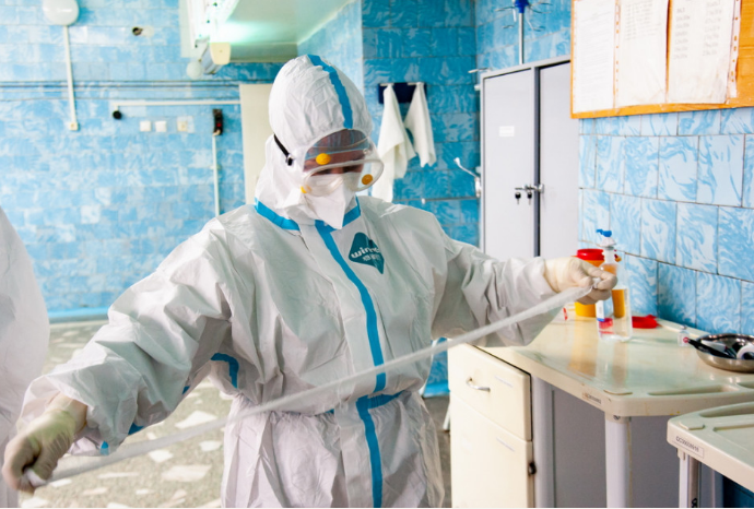 В ковидном госпитале Новоалтайска.