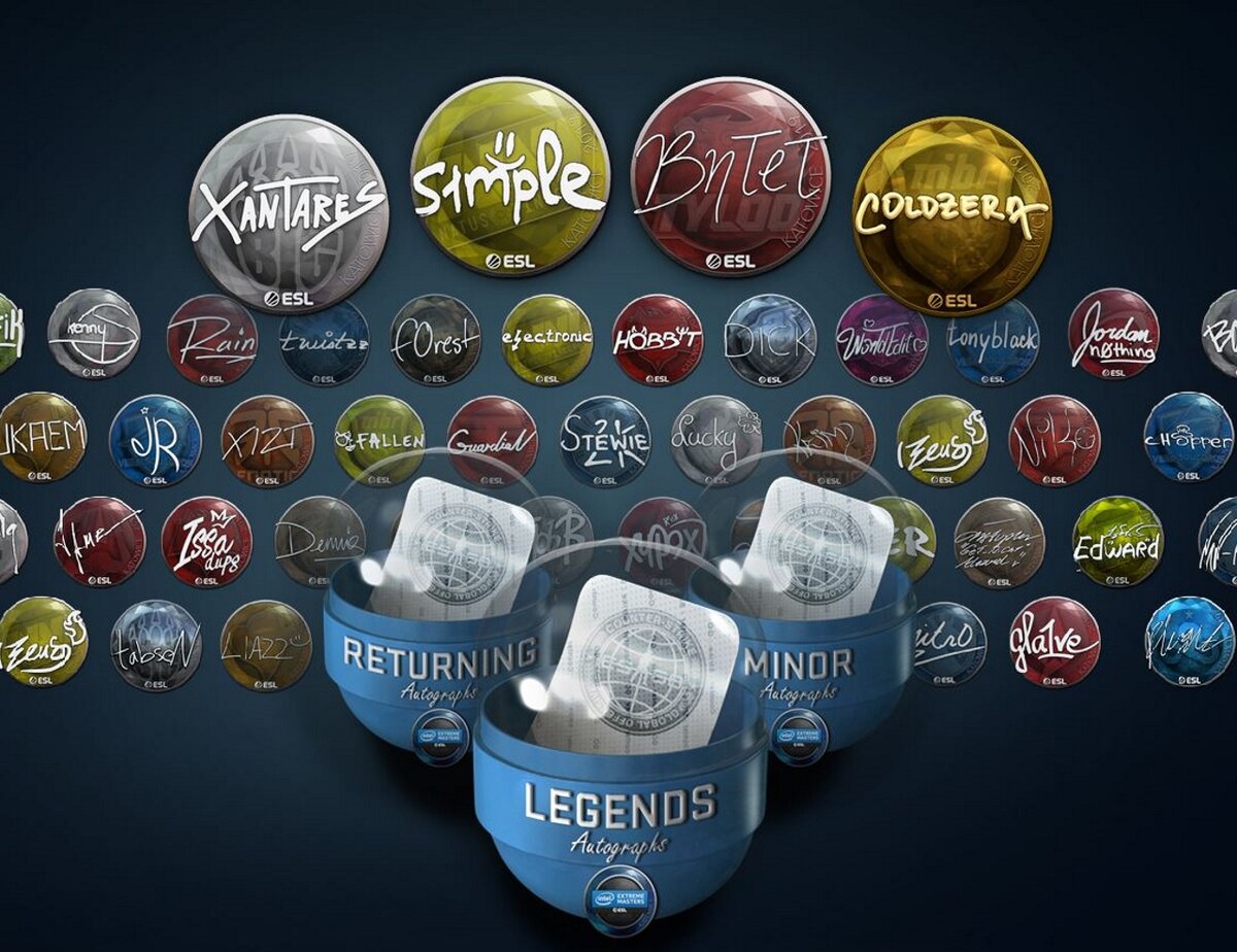 Пример автографов CS GO