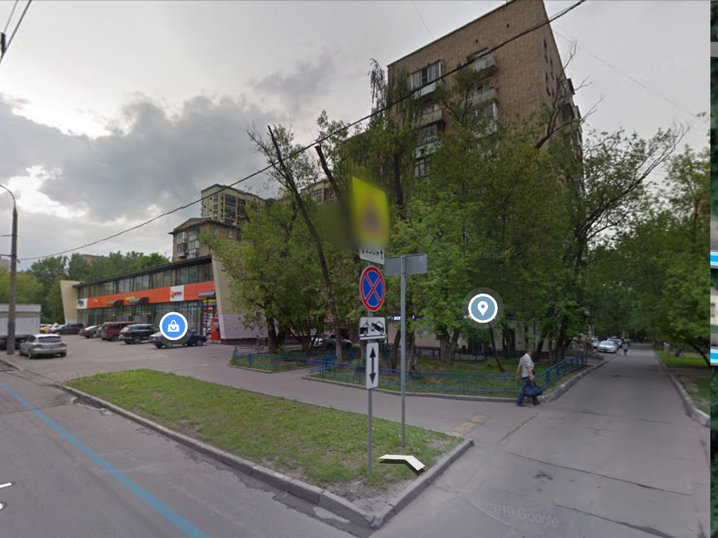 Дом где я жил справа, Гугл карты