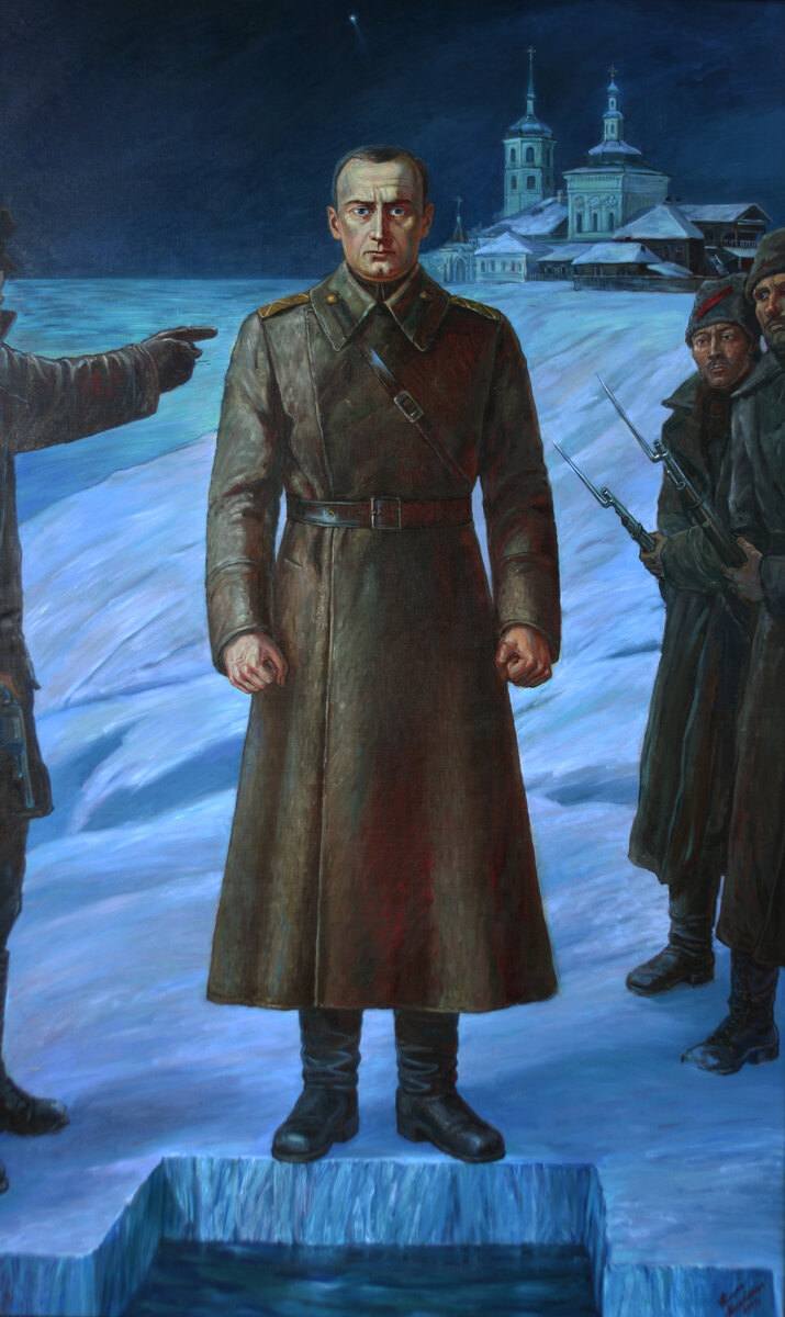 Адмирал Александр Васильевич Колчак 2010 г. холст, масло 200х130