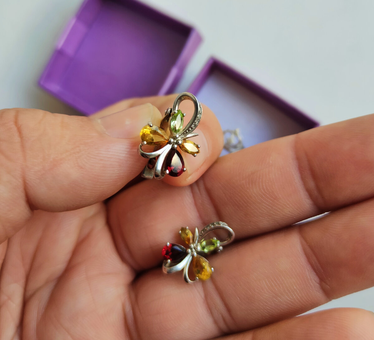 Пример. Серьги из серебра.