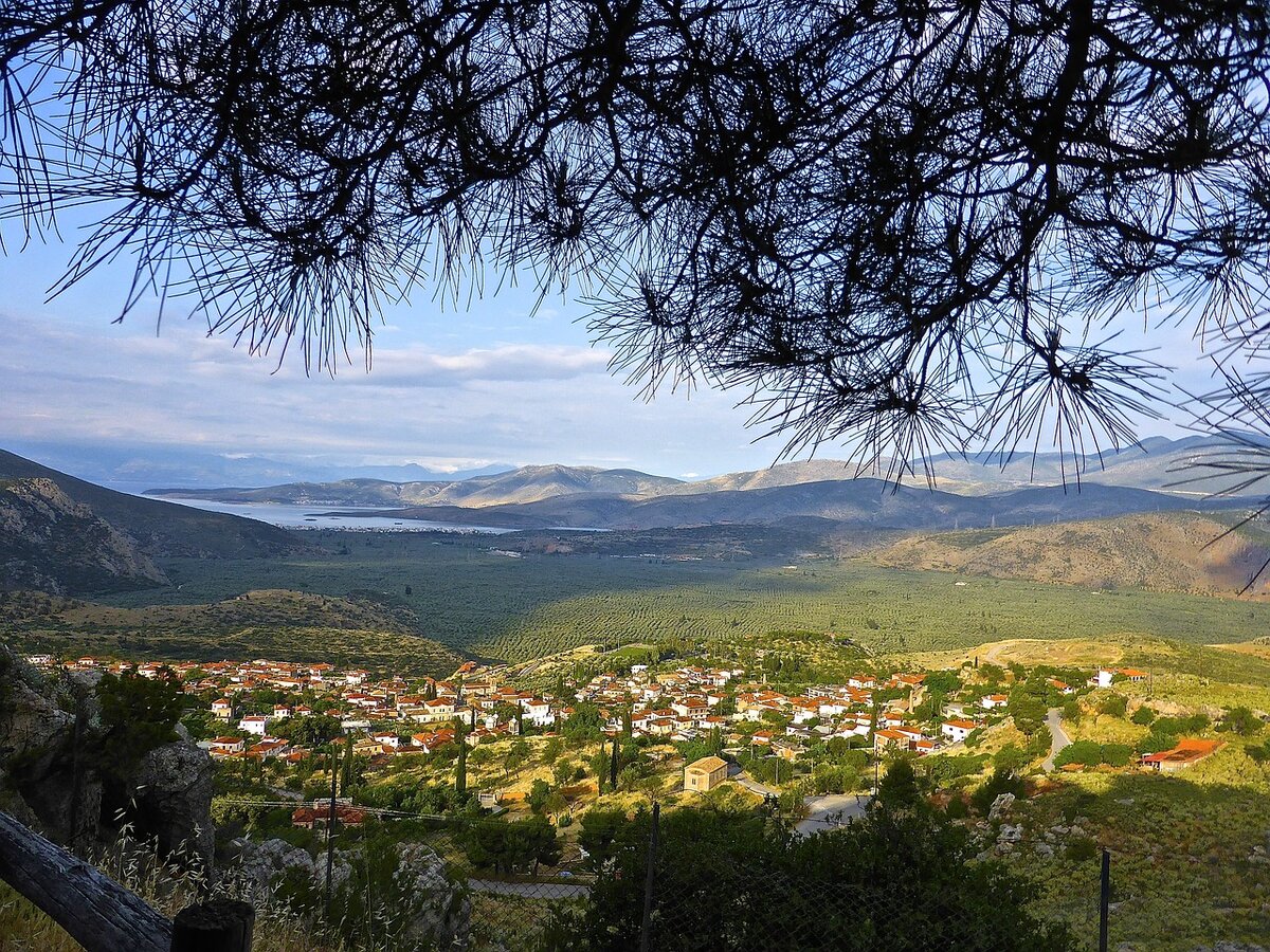 Город Дельфы, современная Греция. Pixabay