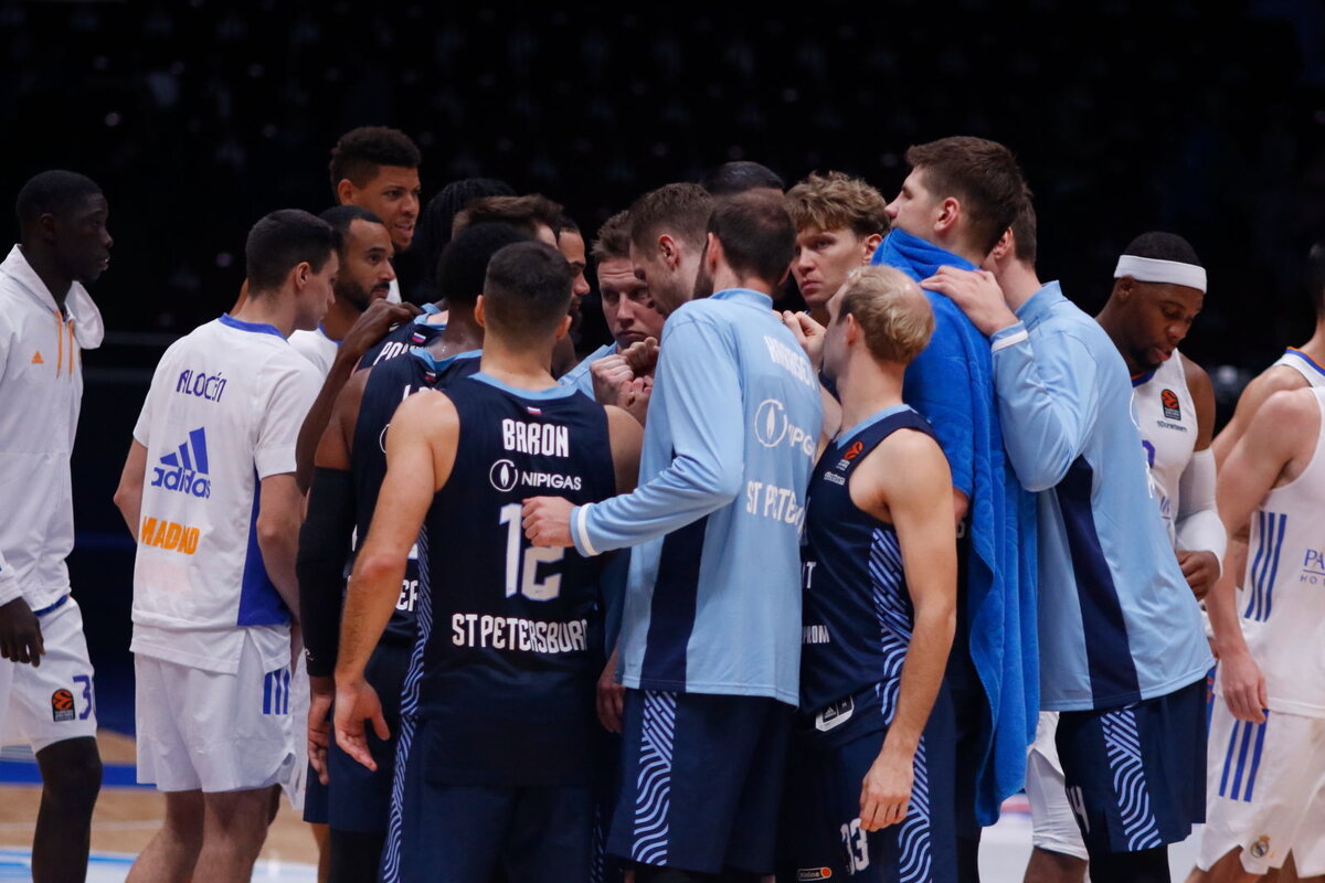 Баскетбольный клуб "Зенит" обыграл "Басконию" в матче Евролиги, Фото: Максим Константинов, P1spb.ru