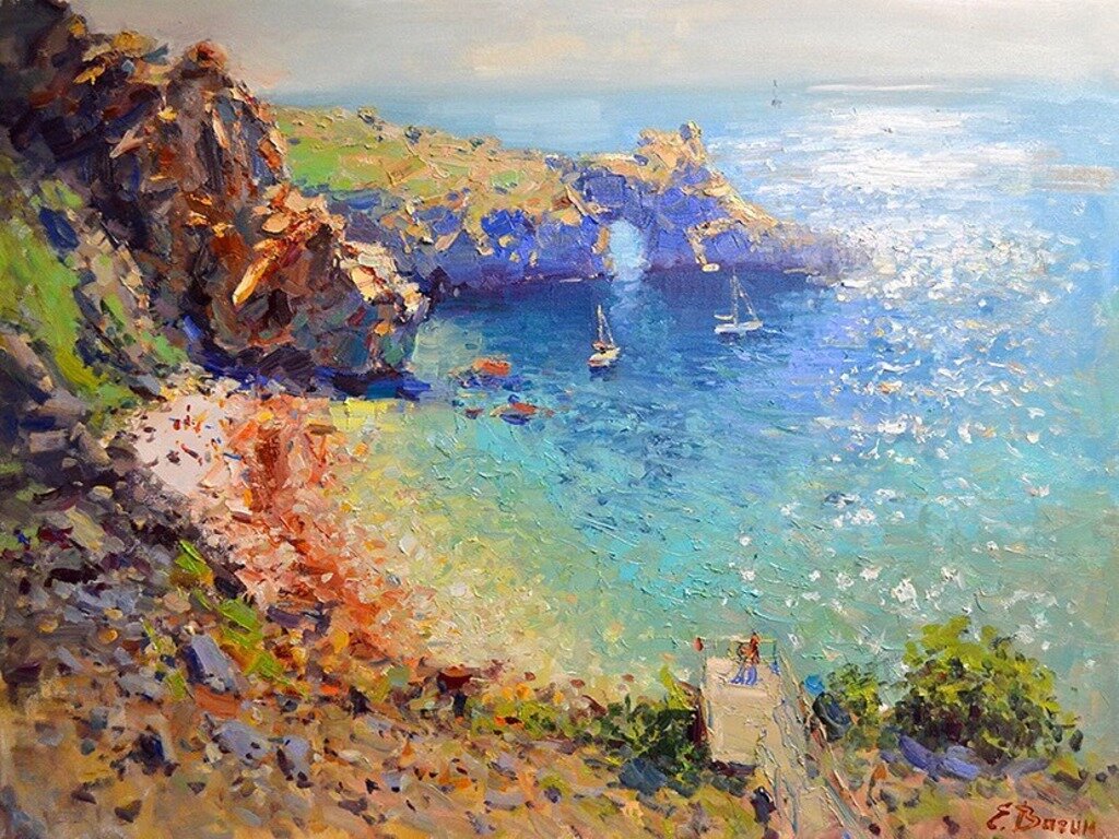  «Морской пейзаж», холст, масло