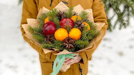 Новогодний букет своими руками? Легко!