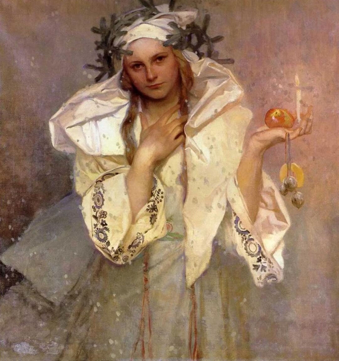 Рождество по-американски. Альфонс Муха. 