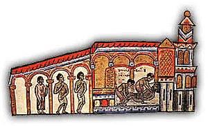 Убийство императора Романа III (миниатюра хроники Иоанна Скилицы, XII век)