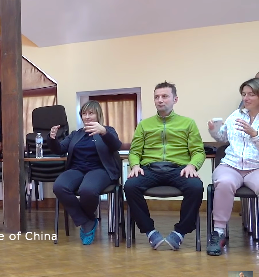 Скриншот семинара китайского мастера Му Юйчуня