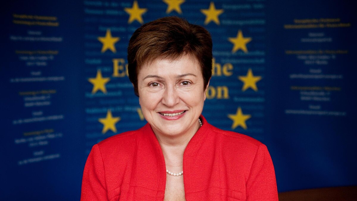 Глава МВФ Кристалина Георгиева. Источник фото - https://goo.su/AcH1hI