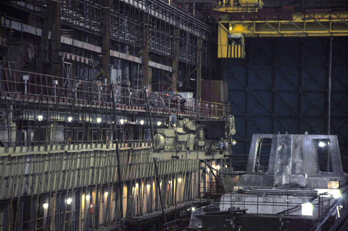 Постройка МРК "Удомля" на Амурском судостроительном заводе (входит в ОСК)