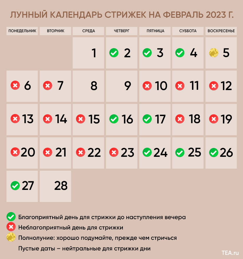 Календарь стрижек 23 год Лунный календарь стрижек на зиму от астролога: почему в декабре удачных дней мен