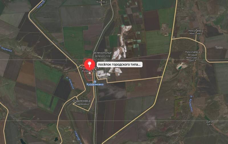 Курдюмовка донецкая область карта