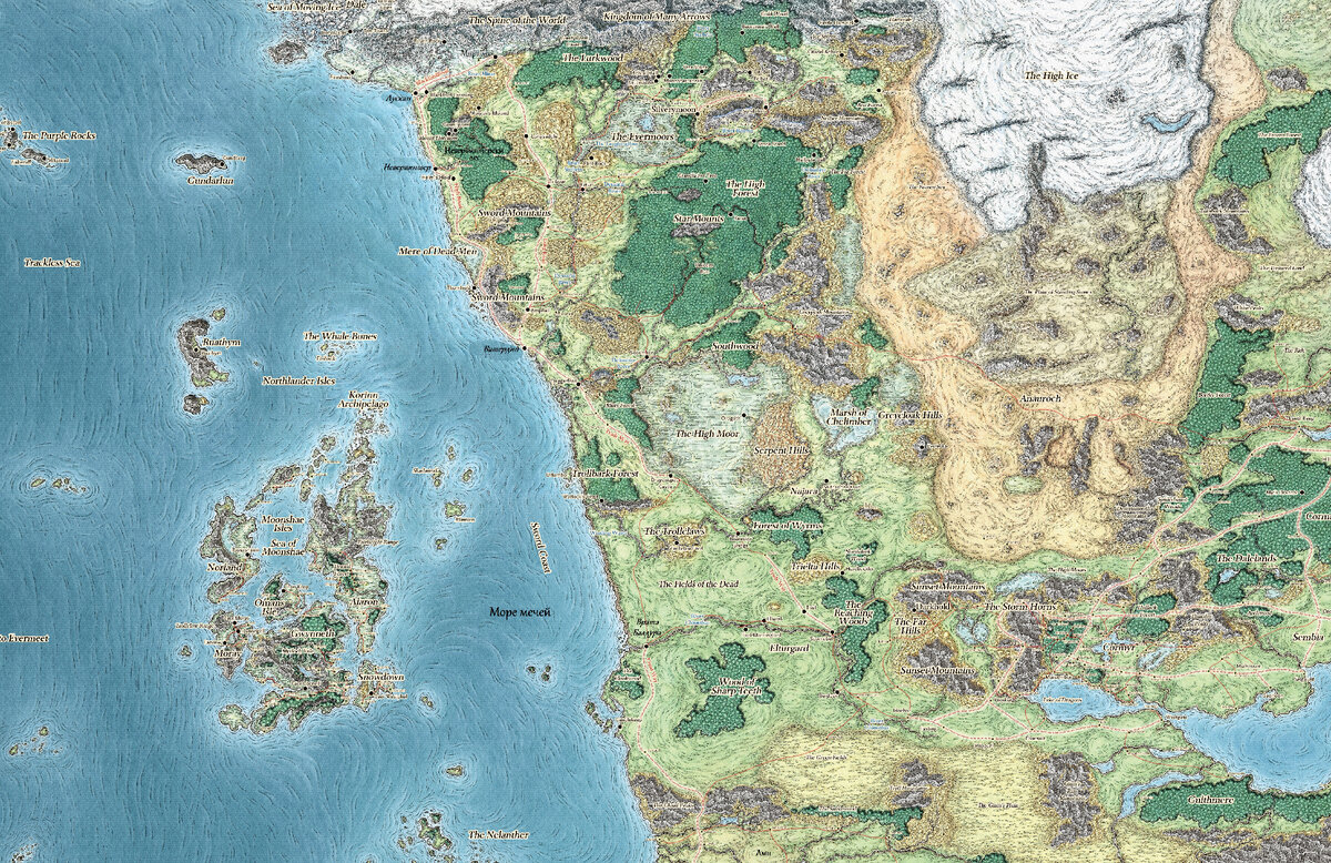 Карта западного Фаэруна