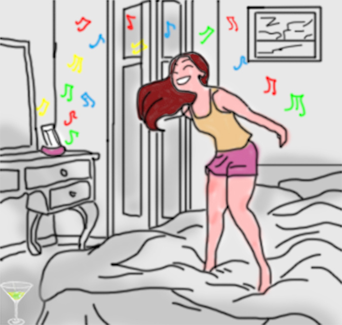 Музыка была лучшим другом главной героини 