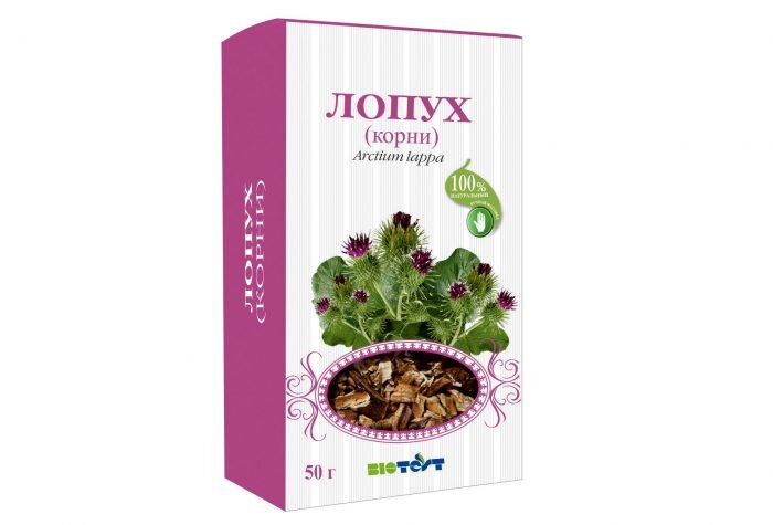 Корни лопуха можно купить в аптеке, из них делают отвары и настои, добавляют в маски