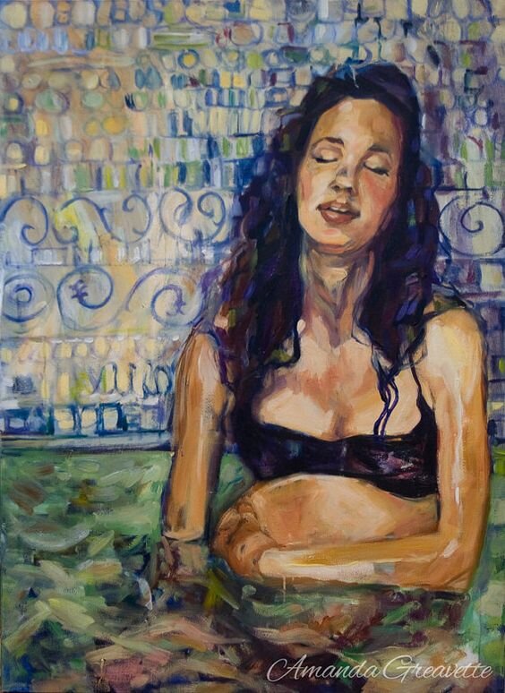 Зеленые воды в родах. Иллюстрация Amanda Greavette