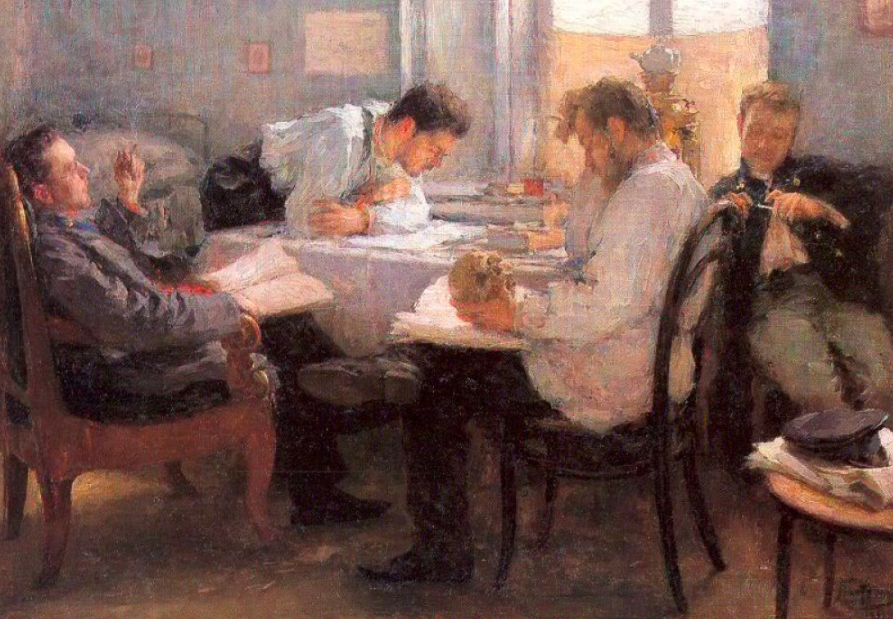  Леонид Осипович Пастернак «Ночь накануне экзамена» (1895) 