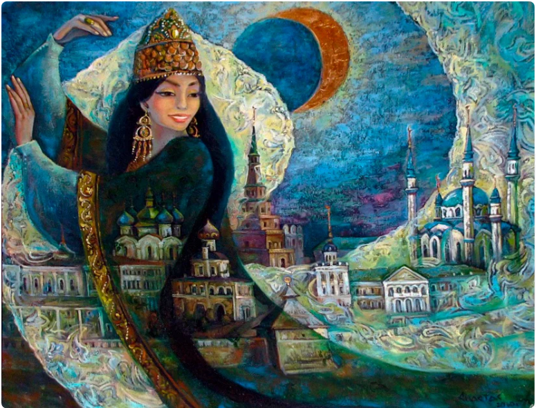 Танец Сююмбике. Художник Анастасия Бузунеева