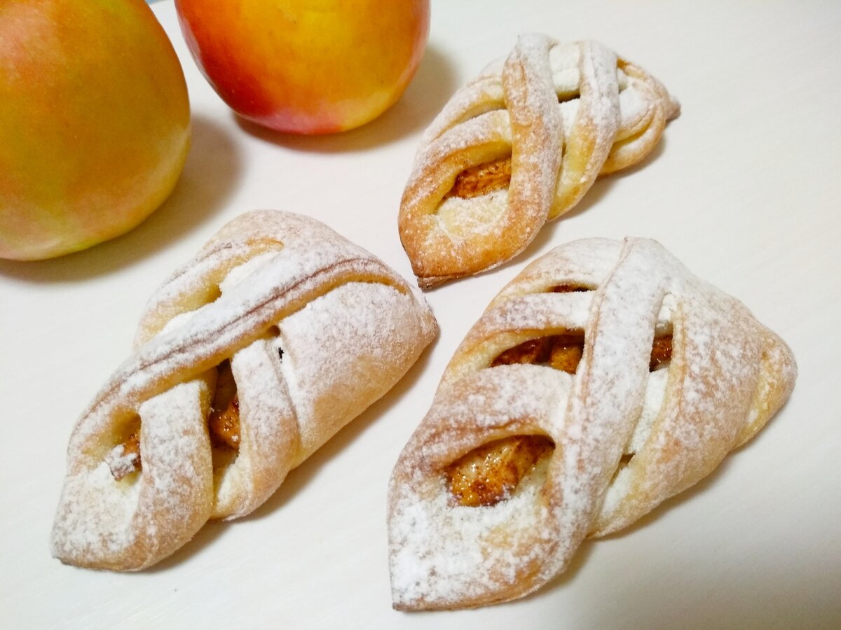 Печенье с творогом и яблоками