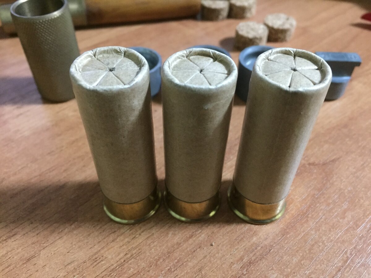 Готовые патроны в папковых гильзах
