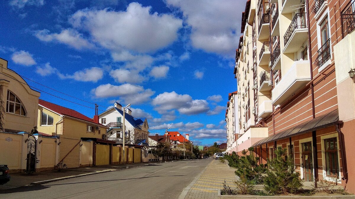 Наш район проживания в Геленджике - фото от декабря 2019 года