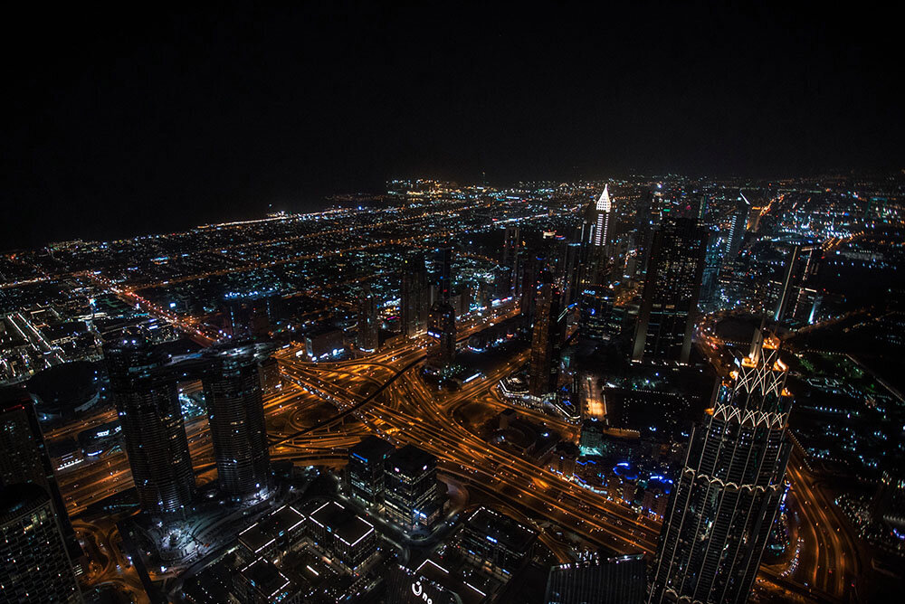 вид со смотровой площадки на 148 этаже