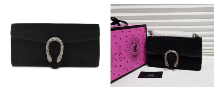 Клатч Dionysus из бархата от Gucci на сайте ЦУМа стоит 79 750 рублей. Реплика обойдется примерно в 6 000 рублей