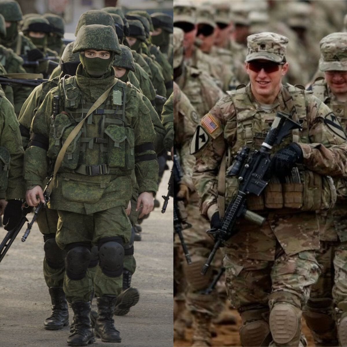Армия сша армия россии