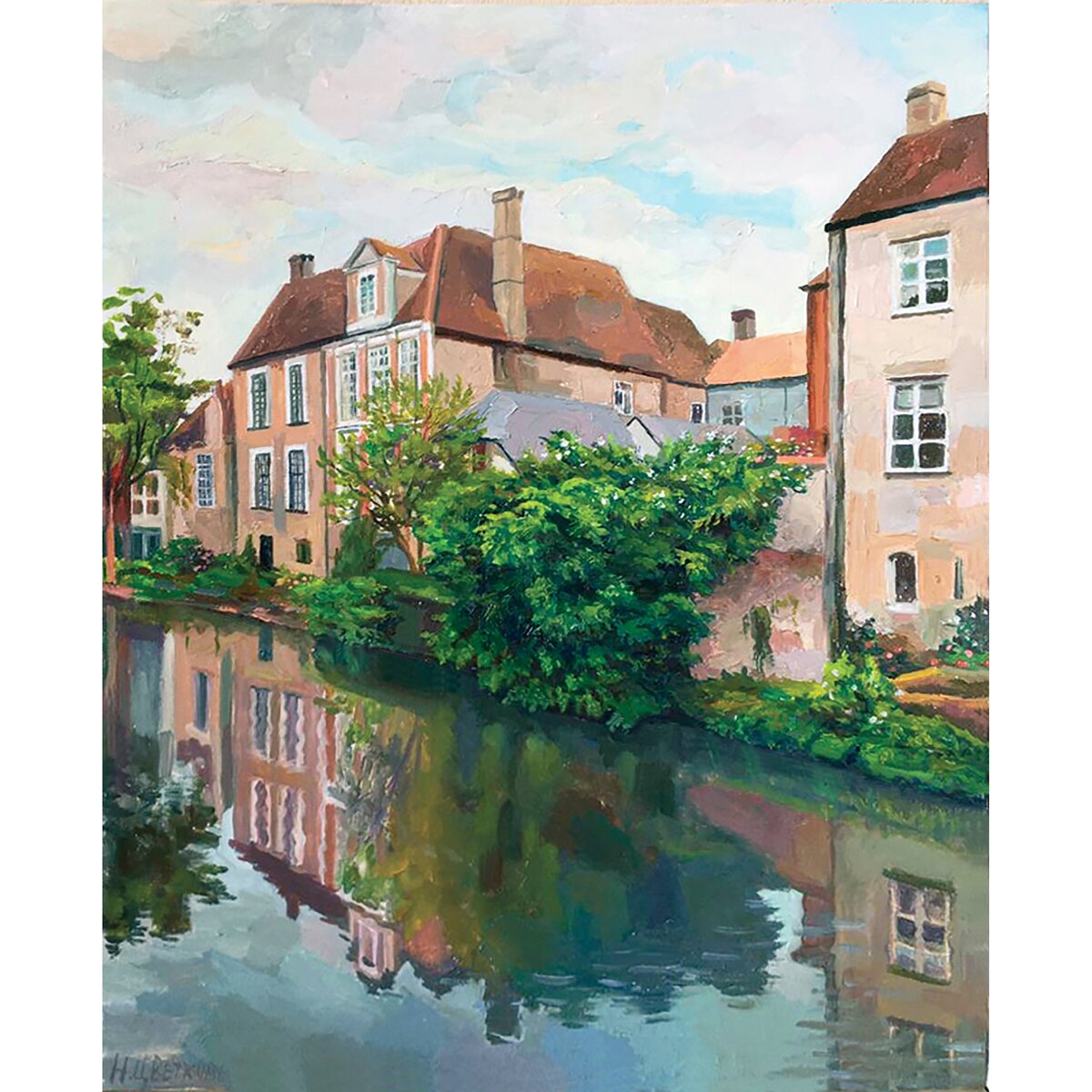 «Брюгге», холст на картоне, масло, 50х40