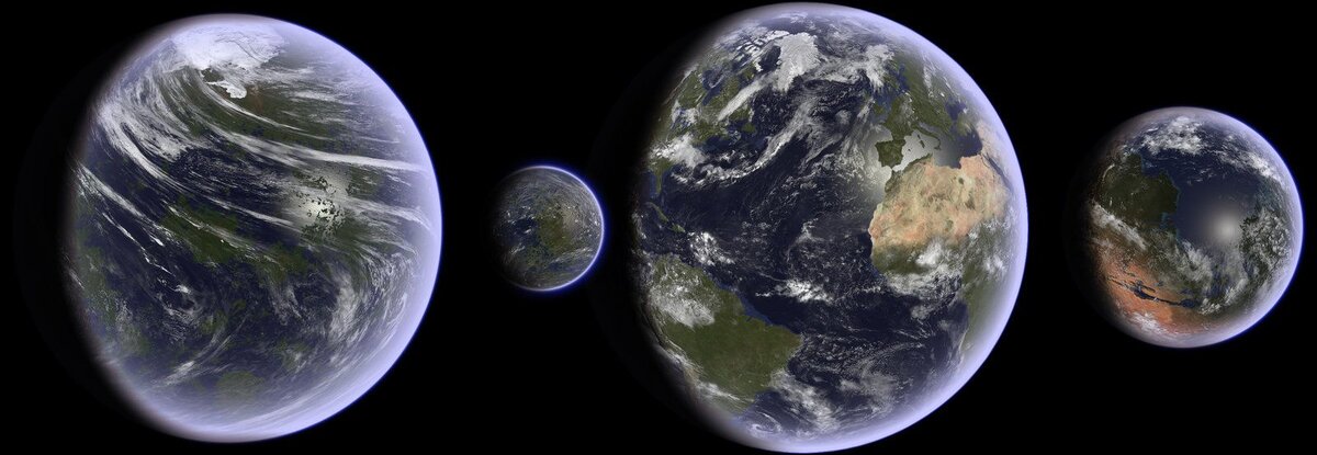 Насчёт Луны оно, конечно, уже перебор, но Венера и Марс могли выглядеть примерно так...