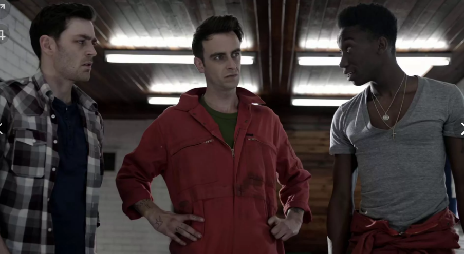 Скриншот автора, из сериала "Отбросы"