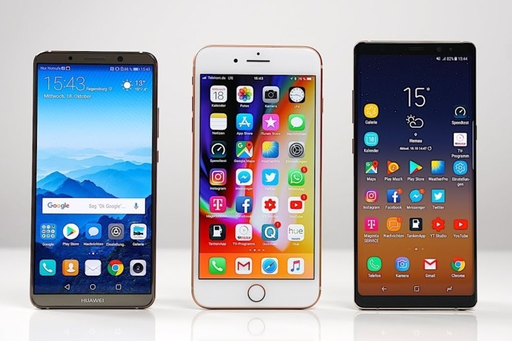 Honor, iPhone, Samsung.