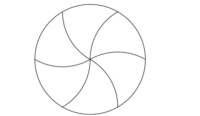 Здесь линию разреза повторили 6 раз.