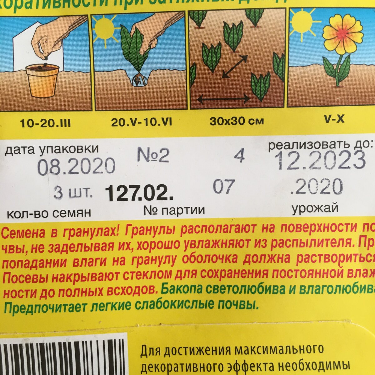На пачке написано, что грунт для бакопы нужен слабокислый