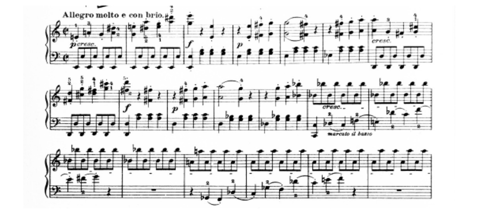 Л. ван Бетховен - Патетическая соната. I часть, Разработка. 