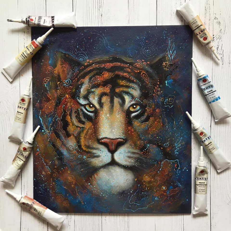 Фото автора. У картины появился более таинственный завораживающий характер, которого мне так не хватало на предыдущем фото.