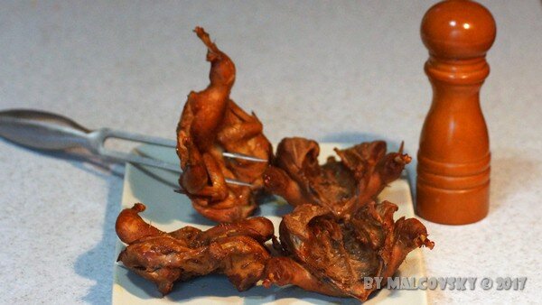 Копчёные перепела быстрого приготовления