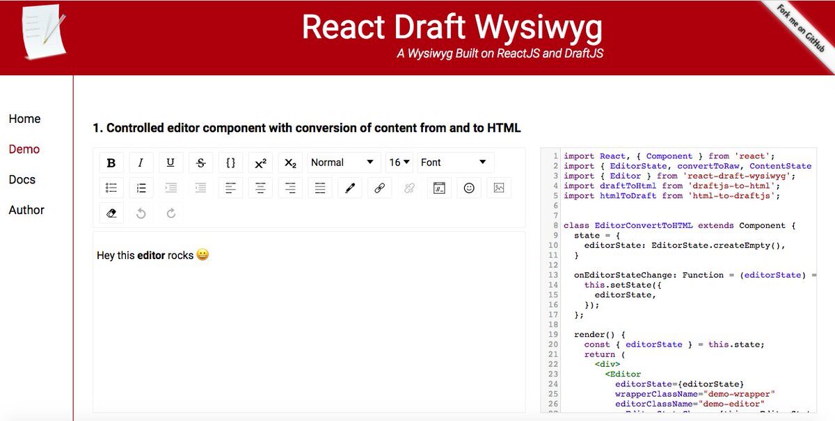 React editor