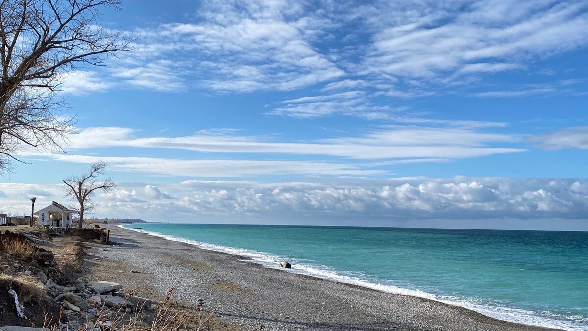 Дикий пляж Гагры  