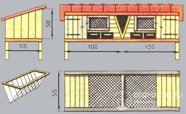 Клетки для кроликов своими руками: все размеры и чертежи, фото, видео
