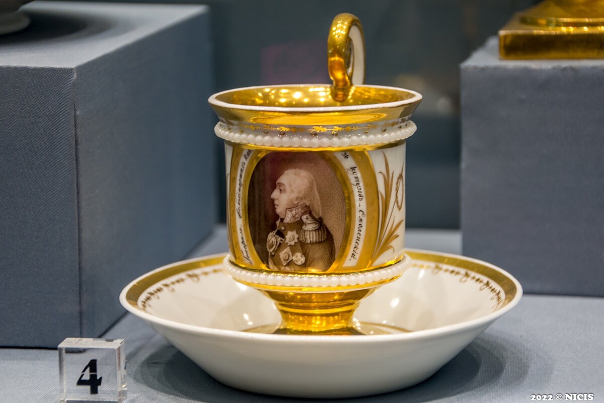 Чашка "Кутузов", завод Гарднера, 1810г.