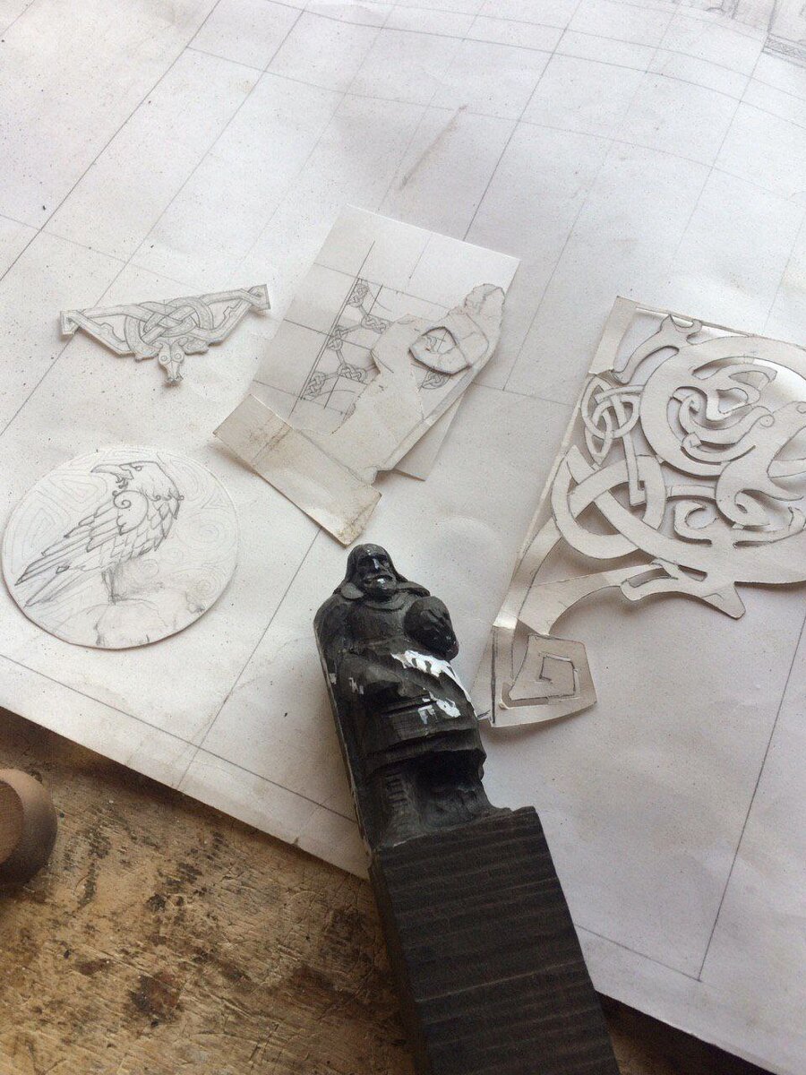 Шахматные фигуры из эбенового дерева