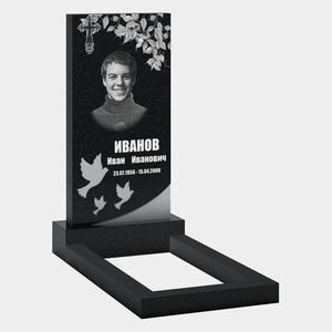 Образец памятника из гранитополимера