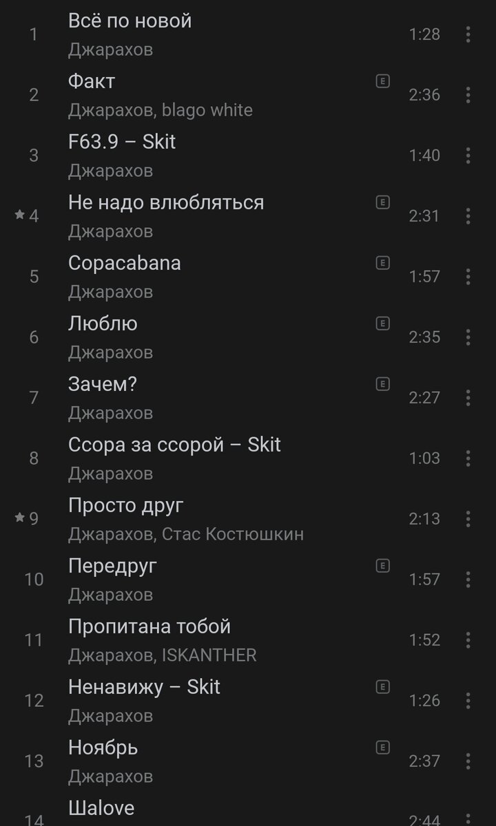 Треклист
