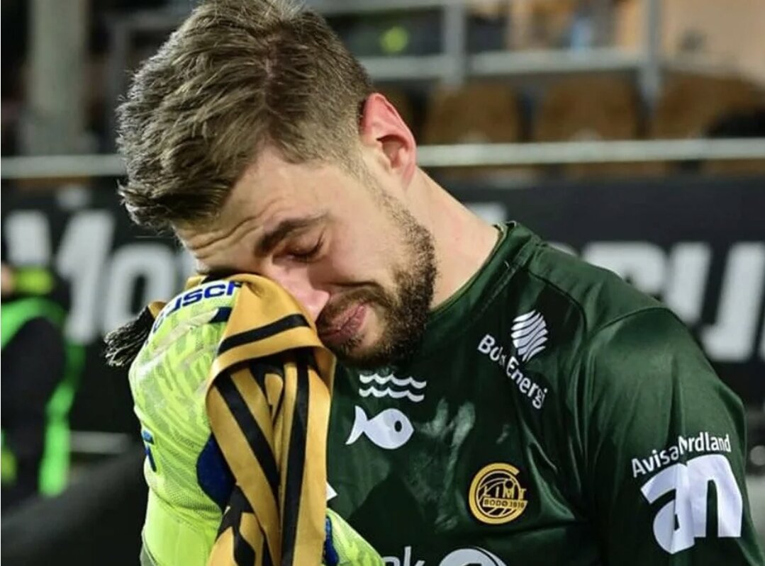 Вратарь "Буде-Глимт" Никита Хайкин не смог со своим клубом пробиться в групповой этап Лиги чемпионов. Фото АР