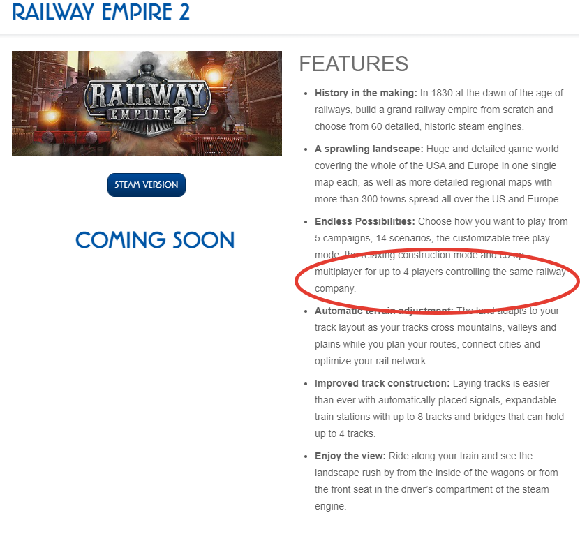 Описание railway empire на официальном сайте