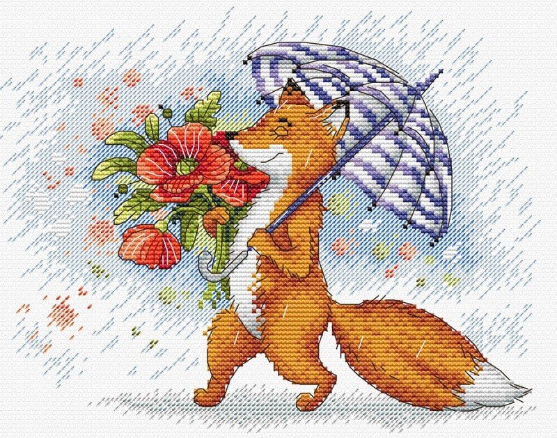 Набор для вышивания МП Студия М-290 Прогулка под дождем