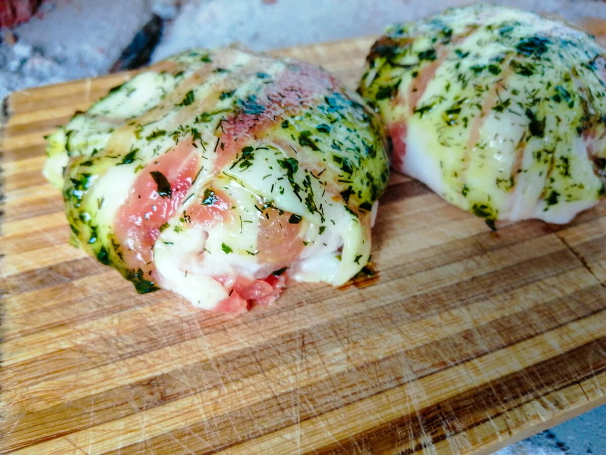 Куриное филе в беконе