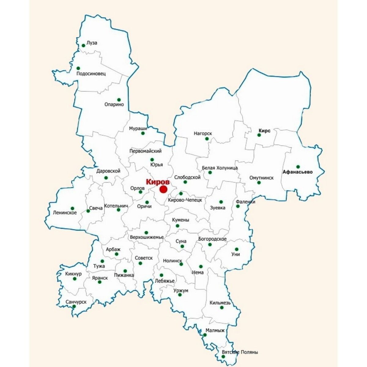 Г советск кировская область карта
