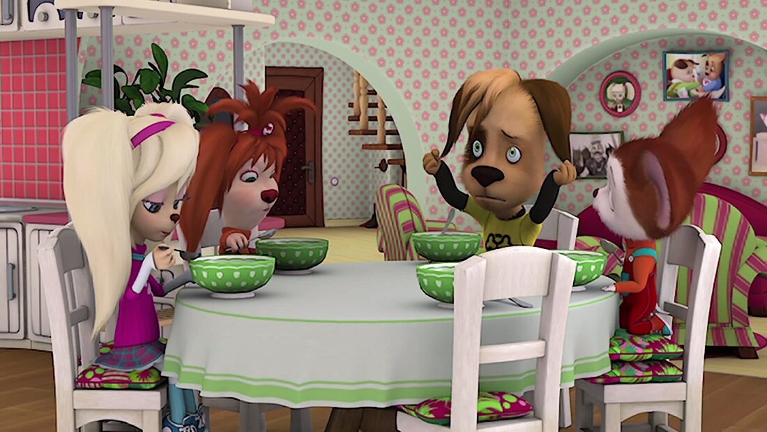 Не смотря на разный возраст, дети Барбоскиных очень близки между собой. Они помогают друг другу и учатся находить компромиссы, а ведь интересы у каждого свои и это очень не просто.